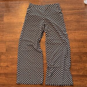 New York & Company Black and White Wide Leg Pants